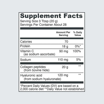 Vital Proteins Collagen Powder Supplement Hydrolyzed Peptides with Hyaluronic Acid Vital ProteinsBuy Supplements Australia
