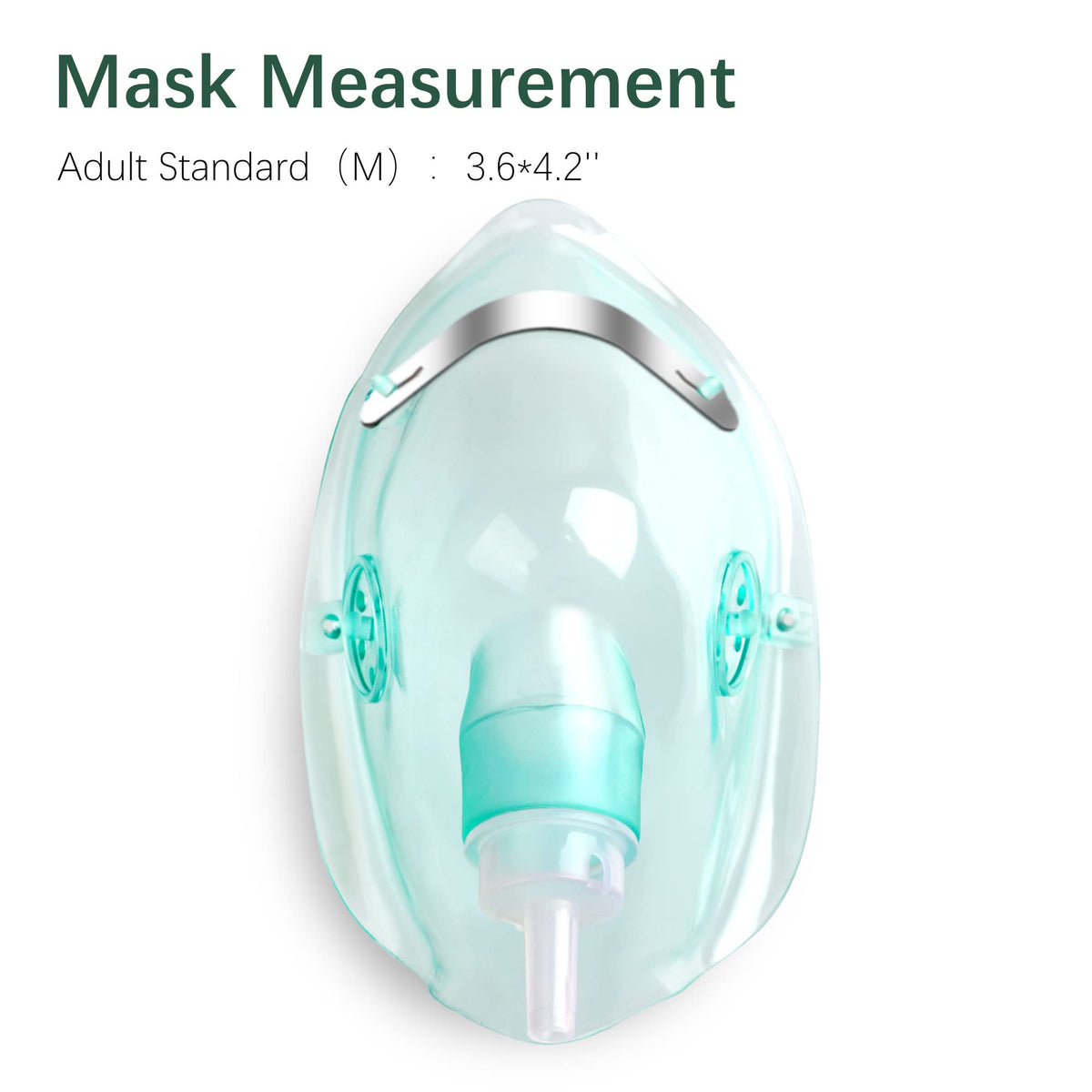 ANSNF 2 Pack Oxygen Mask for Face Adult with 6.6' Tube & Adjustable Elastic Strap - Size M+L ANSNFBuy Supplements Australia
