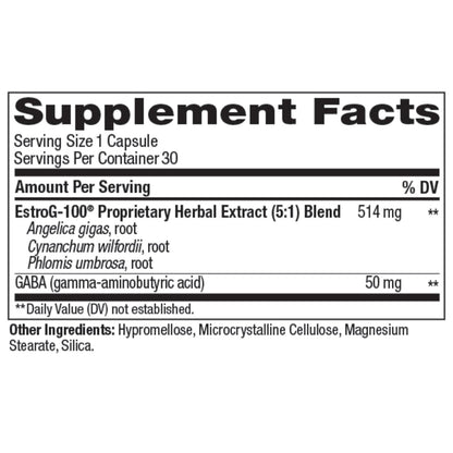OLLY Mellow Menopause Supplements for Women, Supports Hot Flashes, Vaginal Dryness & Occasional Mood Swings,* Estro-G100®, GABA, Vegan Capsules, 1 Month Supply - 30 Count OLLYBuy Supplements Australia