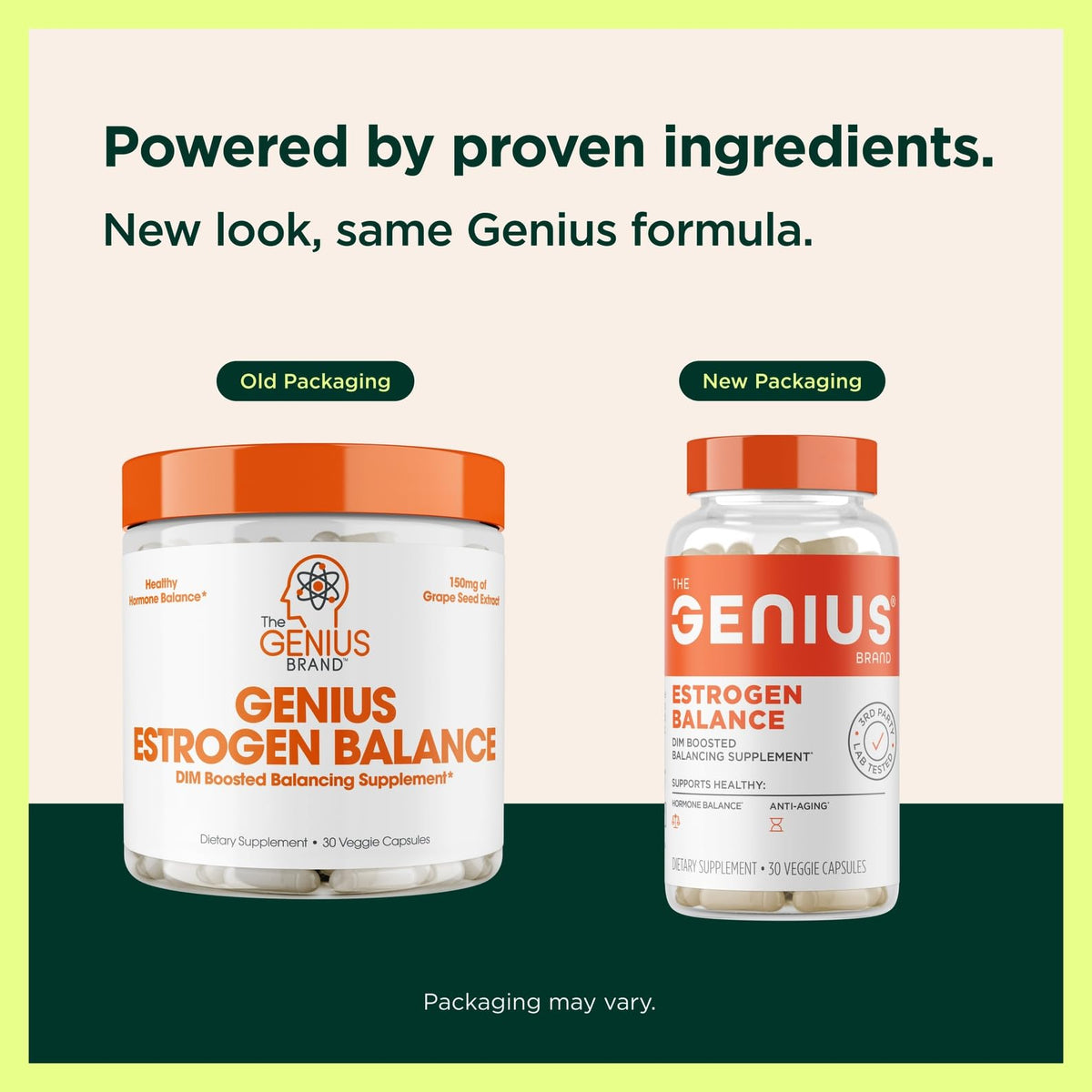 Genius Estrogen Balance, Dim Supplement - Blocker for Men & Women - Hormones, Hormonal Acne & Menopause - Aromatase Inhibitor with Grape Seed Extract & BioPerine - 30 Capsules The Genius BrandBuy Supplements Australia