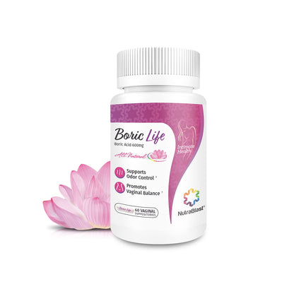NutraBlast Boric Acid Suppositories - 100% Pure Made in USA - Boric Life Intimate Health Support (60 Count) NutraBlastBuy Supplements Australia