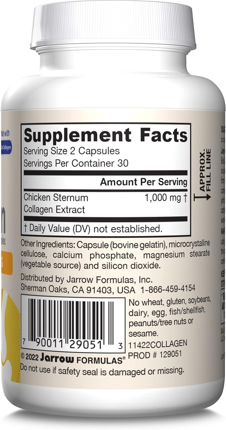 Jarrow's Type II Collagen Complex (Type 2 Collagen), 60 Capsules, Lab-Tested TudorBuy Supplements Australia