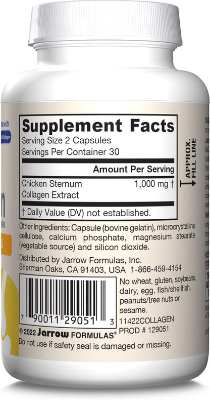 Jarrow's Type II Collagen Complex (Type 2 Collagen), 60 Capsules, Lab-Tested TudorBuy Supplements Australia