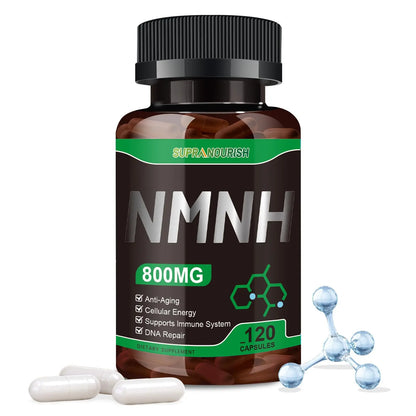 SUPRANOURISH Pure NMNH Supplement 120 Capsules - 800mg High-Purity NMNH Supplements, NAD Supplement for Boost NAD+ for Anti-Aging & Cellular Energy SUPRANOURISHBuy Supplements Australia