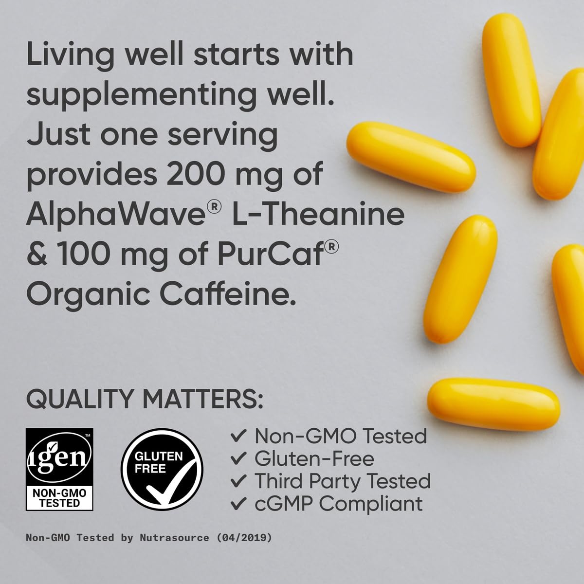 Sports Research L-Theanine Supplement with Caffeine & Coconut MCT Oil - Focused Energy, Alertness & Relaxation Without Drowsiness - 200mg L Theanine, 100mg Organic Caffeine - 60 Liquid Softgels Sports ResearchBuy Supplements Australia