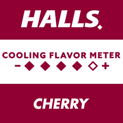 HALLS Cough and Throat Relief Cherry Cough Drops, Bulk Pack, 200 Drops HALLS buy supplements Au