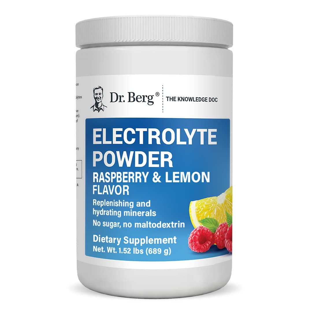 Dr. Berg's Electrolyte Powder 100 Servings Bundle - Raspberry Lemon & Lemonade Dr. Berg NutritionalsBuy Supplements Australia
