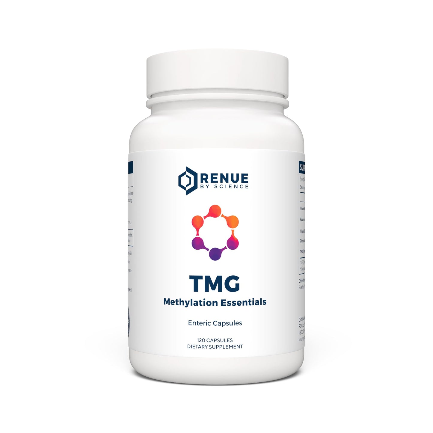 Renue By Science TMG | High Strength TMG Supplements | 120 Trimethylglycine Capsules - 900mg TMG per Serving with Vitamin B12 Vitamin B6 Folate & Zinc | Made in The USA & Third-Party Tested Renue By ScienceBuy Supplements Australia