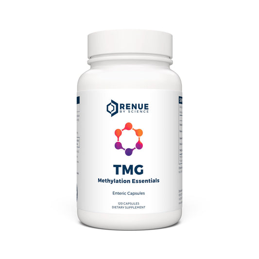 Renue By Science TMG | High Strength TMG Supplements | 120 Trimethylglycine Capsules - 900mg TMG per Serving with Vitamin B12 Vitamin B6 Folate & Zinc | Made in The USA & Third-Party Tested Renue By ScienceBuy Supplements Australia