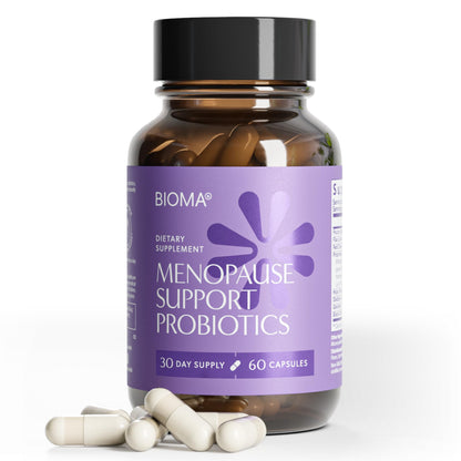 BIOMA Menopause Support Probiotics for Women - Hormone Free Hot Flash & Night Sweat Relief - Gut-Hormone Balance with Phytoestrogens, BB536, Delayed Release (60 Capsules - 30 Day Supply) BIOMABuy Supplements Australia