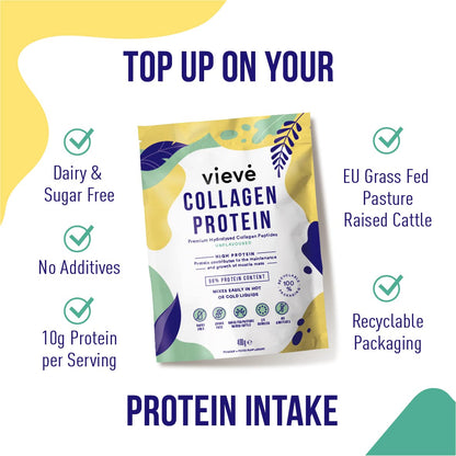 Vieve Collagen Protein Powder - Hydrolysed Bovine Peptides - Diet Support Supplement for Skin, Hair, Nail VieveBuy Supplements Australia