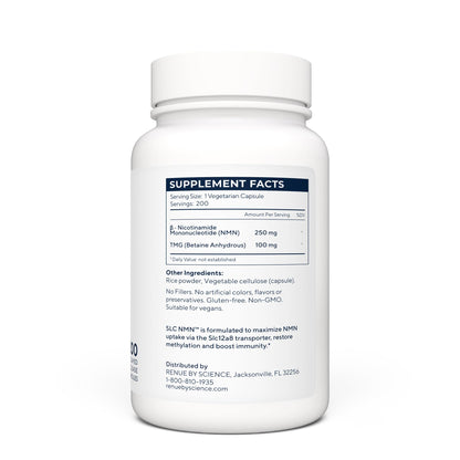 Renue By Science NMN Supplement | 200 SLC Enteric Capsules - 250mg Nicotinamide Mononucleotide per Serving | Delayed Release for Increased Absorption | Manufactured in The USA Renue By ScienceBuy Supplements Australia