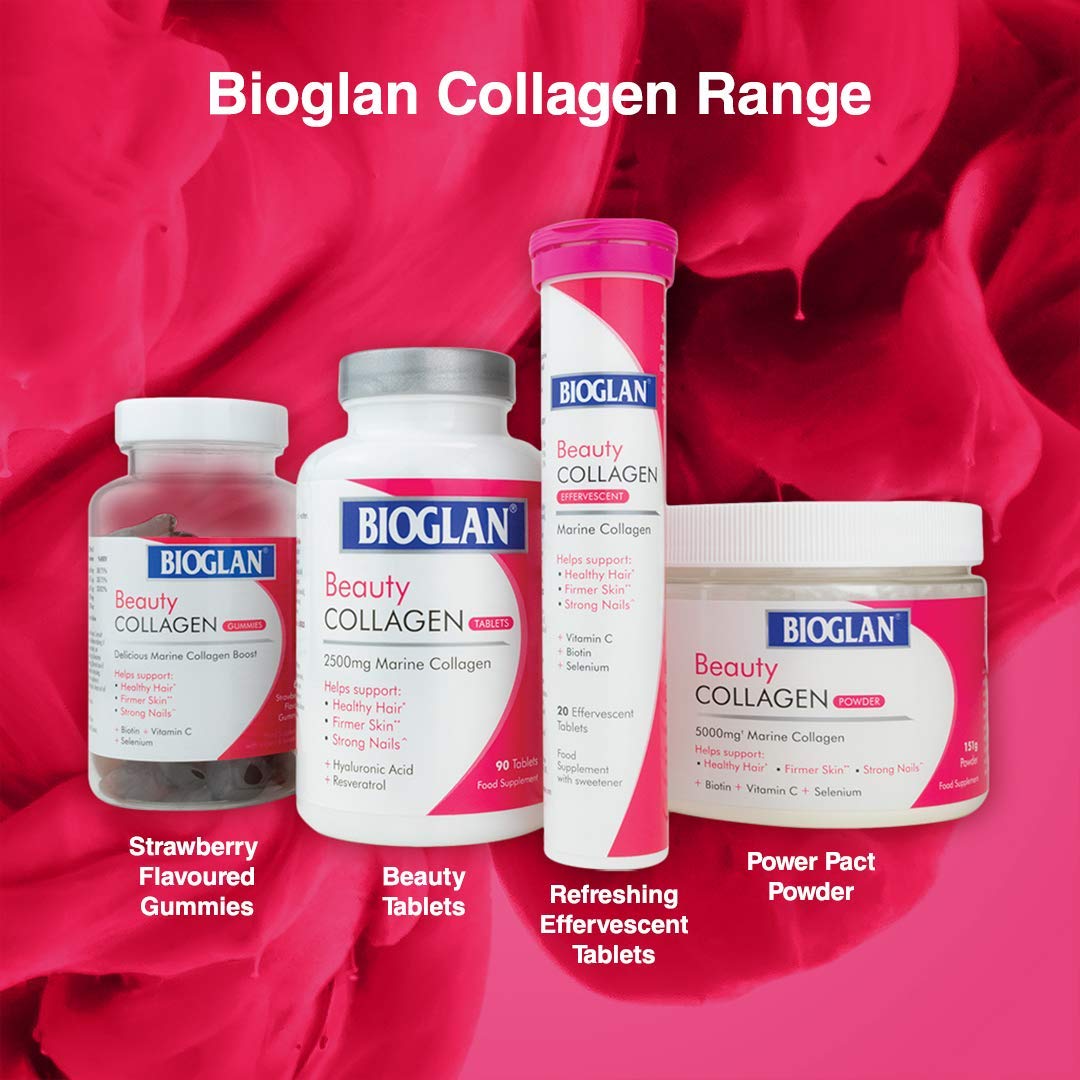 Bioglan Collagen Gummies | 1000mg | Hydrolysed Marine Collagen | Biotin BioglanBuy Supplements Australia