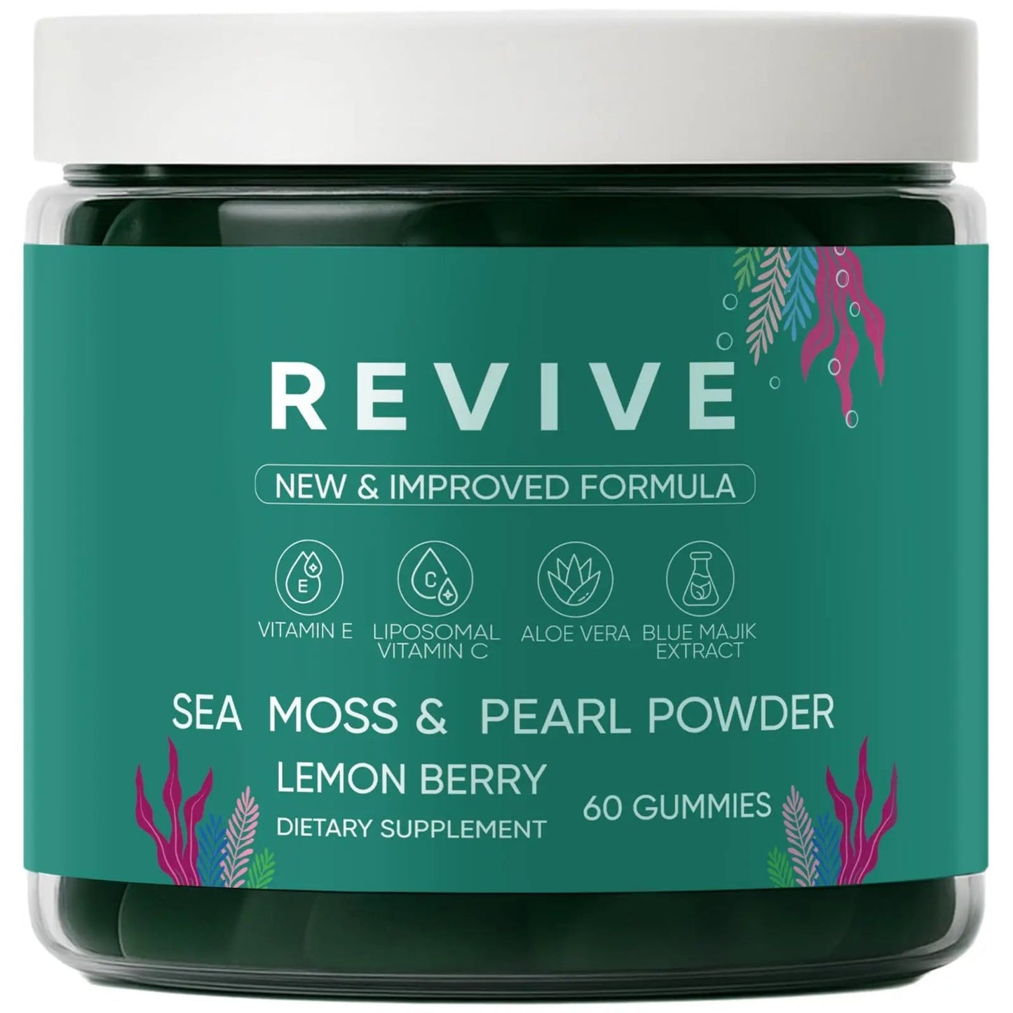 Neonomicon Balmbare Revive Gummies for Hair Loss - Sea Moss Gummies with Vitamin C, Vitamin E, Aloe Vera, Pearl Powder Supports Faster Hair Growth NeonomiconBuy Supplements Australia