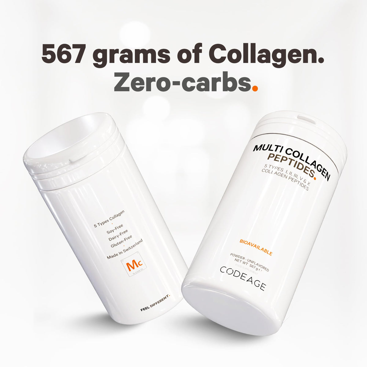 Codeage Multi Collagen Protein Powder Peptides, 2-Month Supply, Hydrolyzed, Type I, II, III, V, X Grass Fed CodeageBuy Supplements Australia