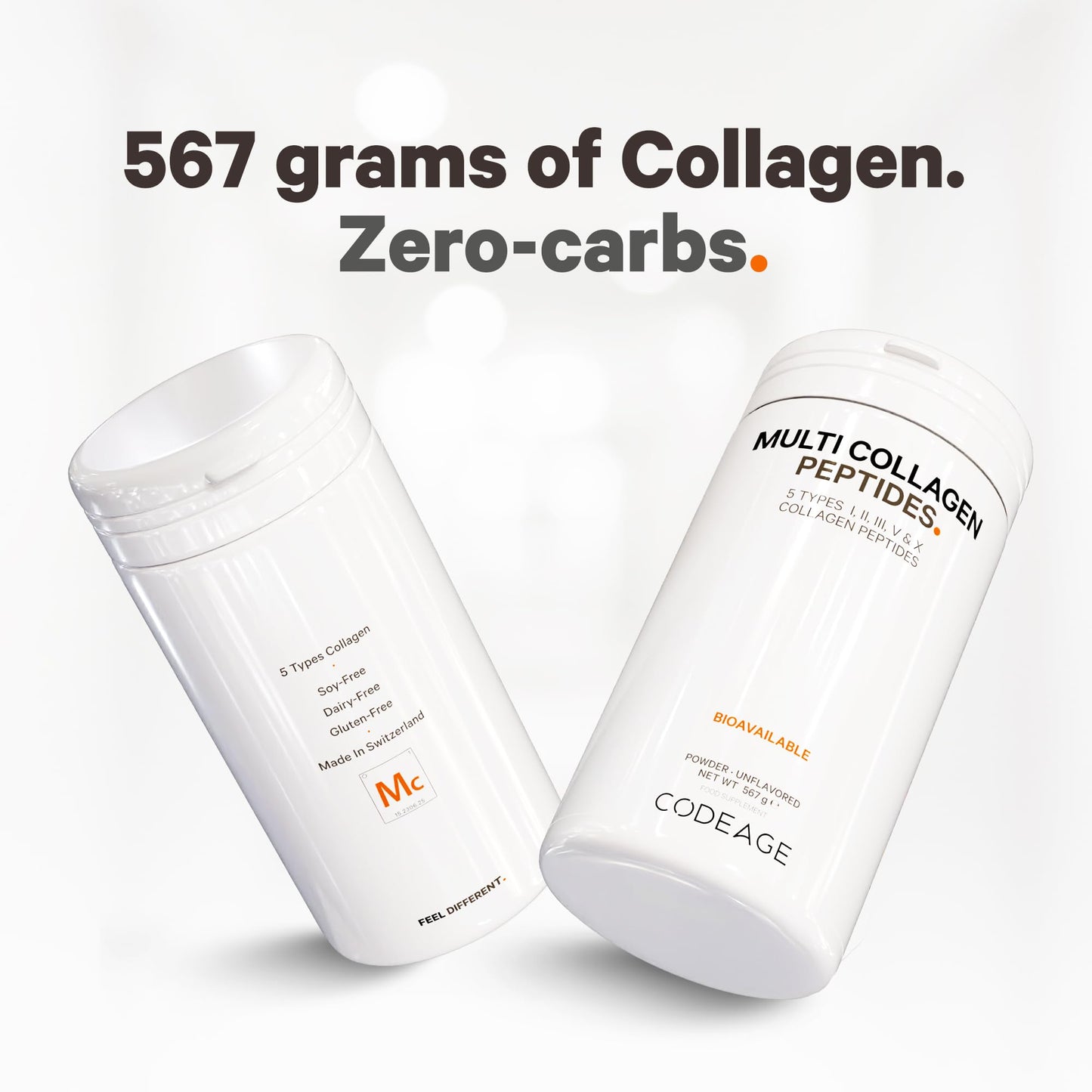 Codeage Multi Collagen Protein Powder Peptides, 2-Month Supply, Hydrolyzed, Type I, II, III, V, X Grass Fed CodeageBuy Supplements Australia