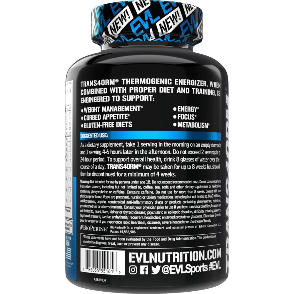 EVL Thermogenic Fat Burner Support - Fast Acting Weight Loss Energy and Appetite EvlutionBuy Supplements Australia