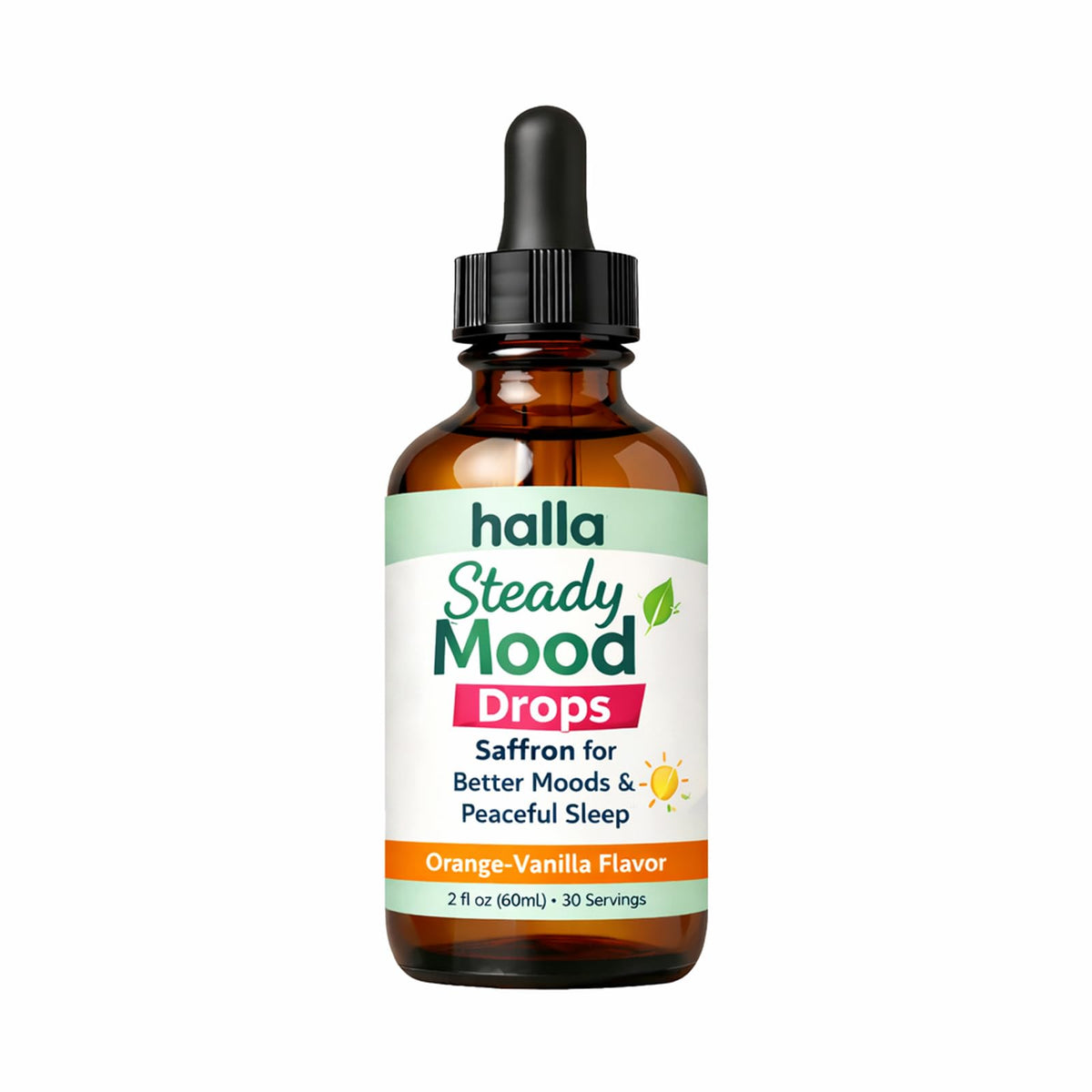 ReviveNerve Halla Steady Mood Drops, Orange-Vanilla Flavor, Liquid Formula with Pine Bark Extract(1pcs) ReviveNerve buy supplements Au