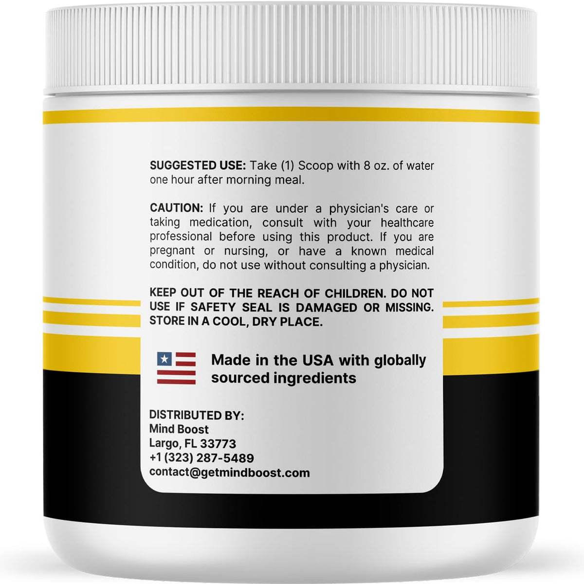 MindBoost Powder - Official Mind Boost Day Supplement, Advanced Nootropic, Premium Formula, Natural Vitamins for Wellness - 1 Bottle for 1 Month VIVALISBuy Supplements Australia