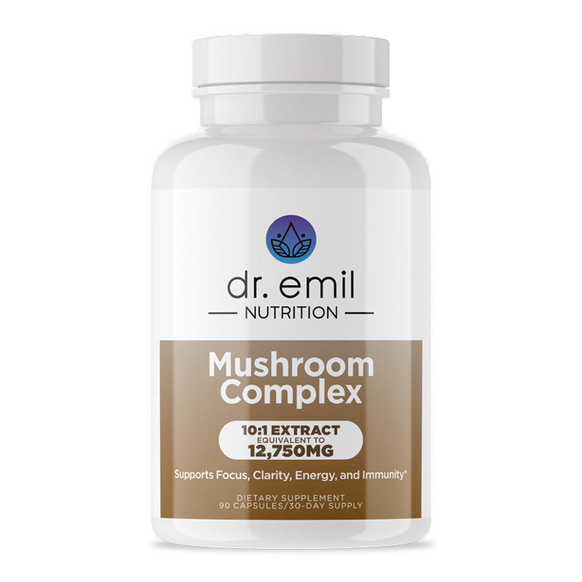 DR. EMIL NUTRITION 10 Mushroom Supplement for Mental Clarity, Focus & Immune Support - Functional Mushroom Nootropic Supplement with Lions Mane Extract, Cordyceps, Turkey Tail & More DR. EMIL NUTRITIONBuy Supplements Australia