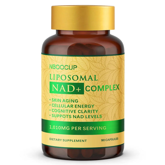 NBOOCUP NAD Supplement - 1010mg Nicotinamide Riboside Chloride Complex, Liposomal NR Supplements, Resveratrol NAD+ for Anti Aging, Cellular Energy, Skin, Focus - 90 Capsules NBOOCUPBuy Supplements Australia