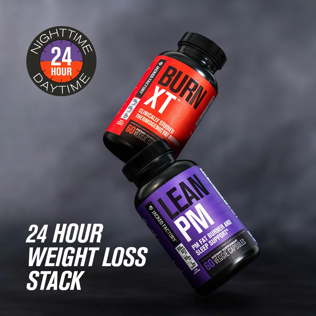 Jacked Factory Burn-XT Clinically Studied Fat Burner & Weight Loss Supplement - Appetite Suppressant & Energy Booster - with Acetyl L-Carnitine