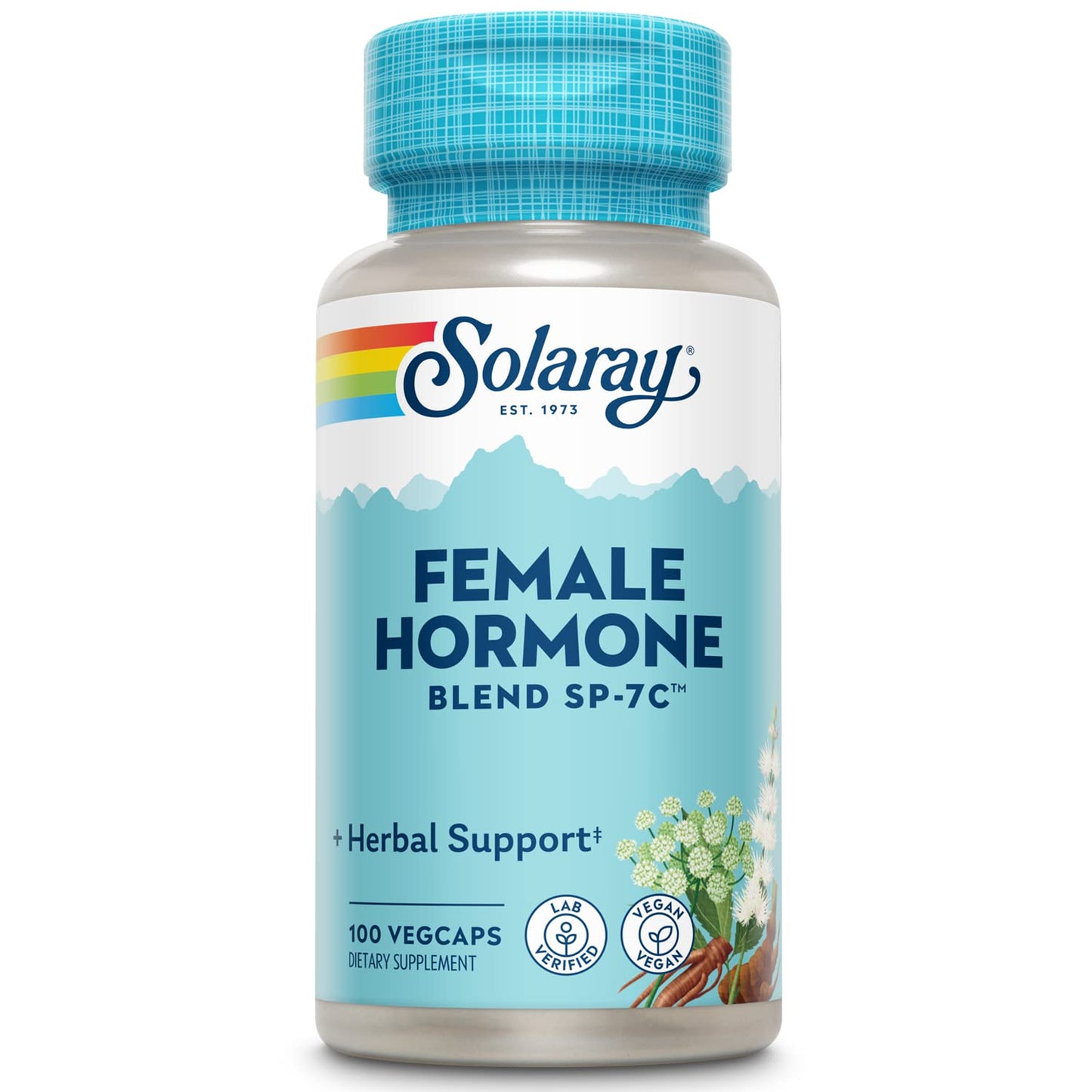 SOLARAY Female Hormone Blend SP-7C | W/Black Cohosh, Dong Quai, Passion Flower, Wild Yam & More | 100 VegCaps, 50 Serv. SOLARAYBuy Supplements Australia