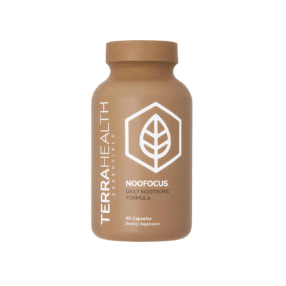 Terra Health Essentials NOOFOCUS - Nootropics Brain Support Supplement with Adaptogenic Mushrooms, Alpha-GPC, Gotu Kola, L-Theanine for Focus & Memory - All Natural, 30 Day Supply Terra Health EssentialsBuy Supplements Australia