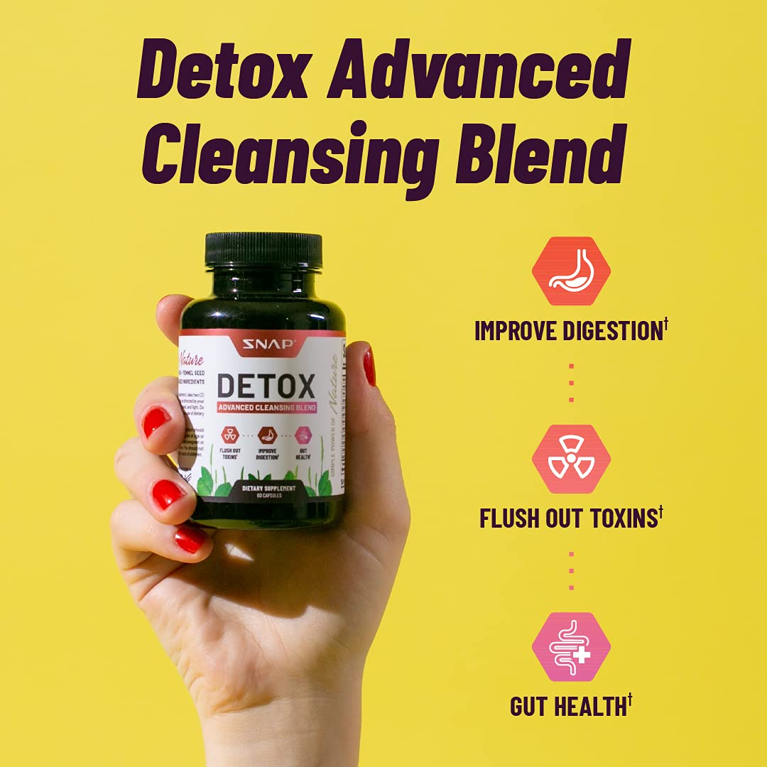 Snap Supplements Detox Cleanse Capsules - Advanced Blend for Full Body Detox & Cleans Snap SupplementsBuy Supplements Australia