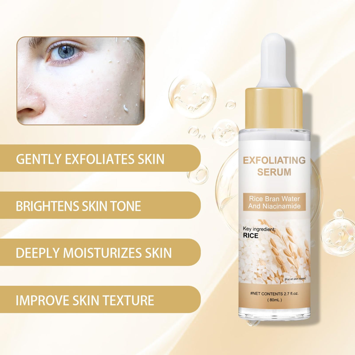 Peel Shot Glow Rice Ampoule Duo – Peel Shot Serums with White Rice Extract, BHA, Niacinamide & Hyaluronic Acid – Exfoliating, Moisturizing, Blackhead Remover & Pore Refining (White) DR.Seya buy supplements Au