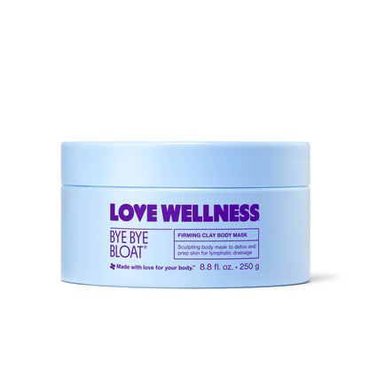 Love Wellness Bye Bye Bloat Firming Clay Body Mask | Lymphatic Drainage Body Mask for Women | Support Bloating Relief, Skin Hydration & Boost Circulation | Caffeine, Grapefruit & Peppermint Oil | 250g Love WellnessBuy Supplements Australia