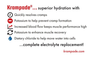 Krampade Original Lemon Lime 4K, 4000 mg Potassium Instant Cramp Relief Electrolyte Drink Powder | Designed for Athletes and Crampers | 19-Serving Resealable Pouch KrampadeBuy Supplements Australia