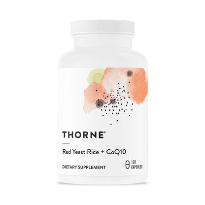 THORNE - Red Yeast Rice + CoQ10 - Maintain Healthy Cholesterol Levels & Supports Cardiovascular Health - Added Antioxidant Support* - Gluten-Free, Dairy-Free - 120 Servings THORNEBuy Supplements Australia