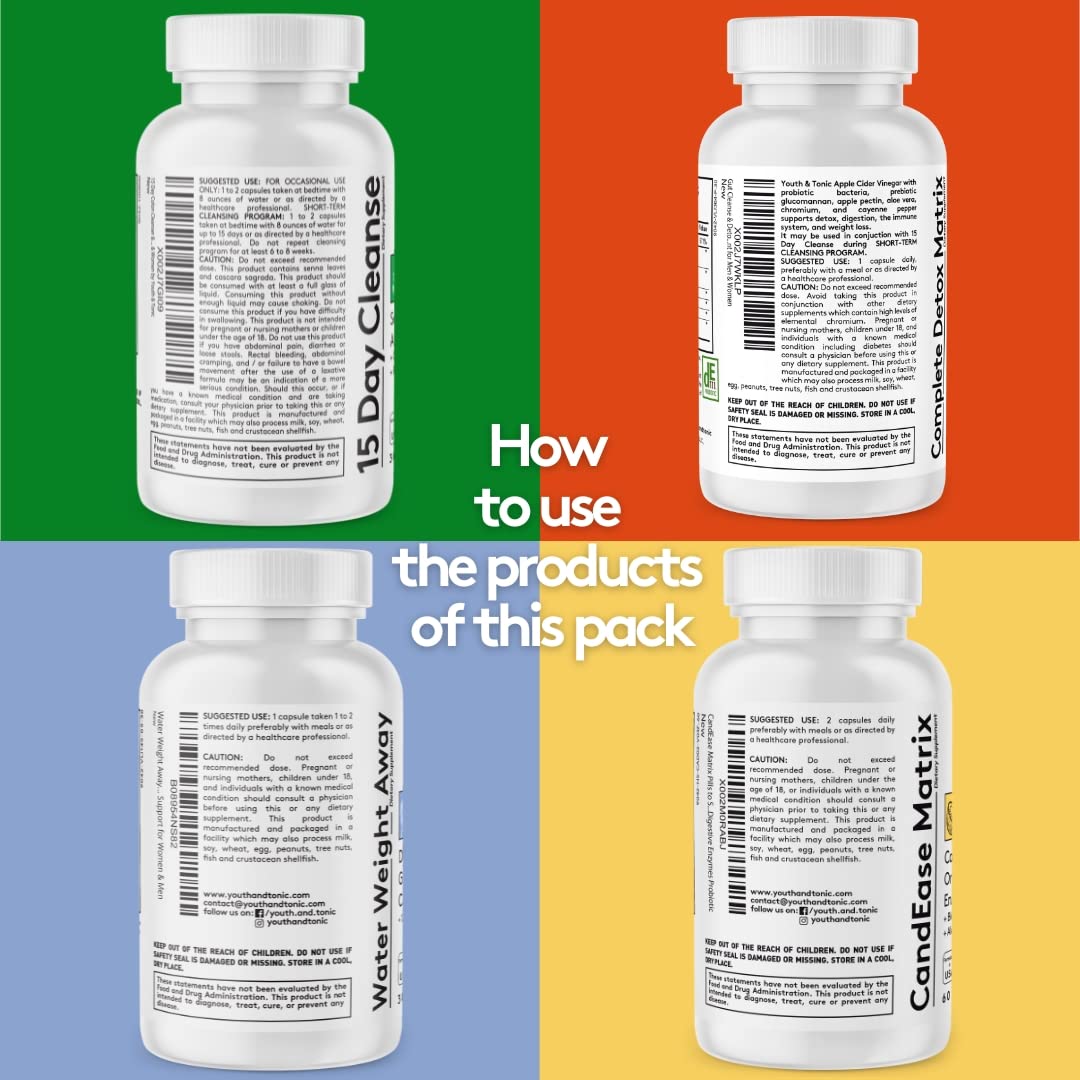 Youth & Tonic Complete Body Detox for Cleanse, Normal Acidity Gut Level and Water Youth & TonicBuy Supplements Australia
