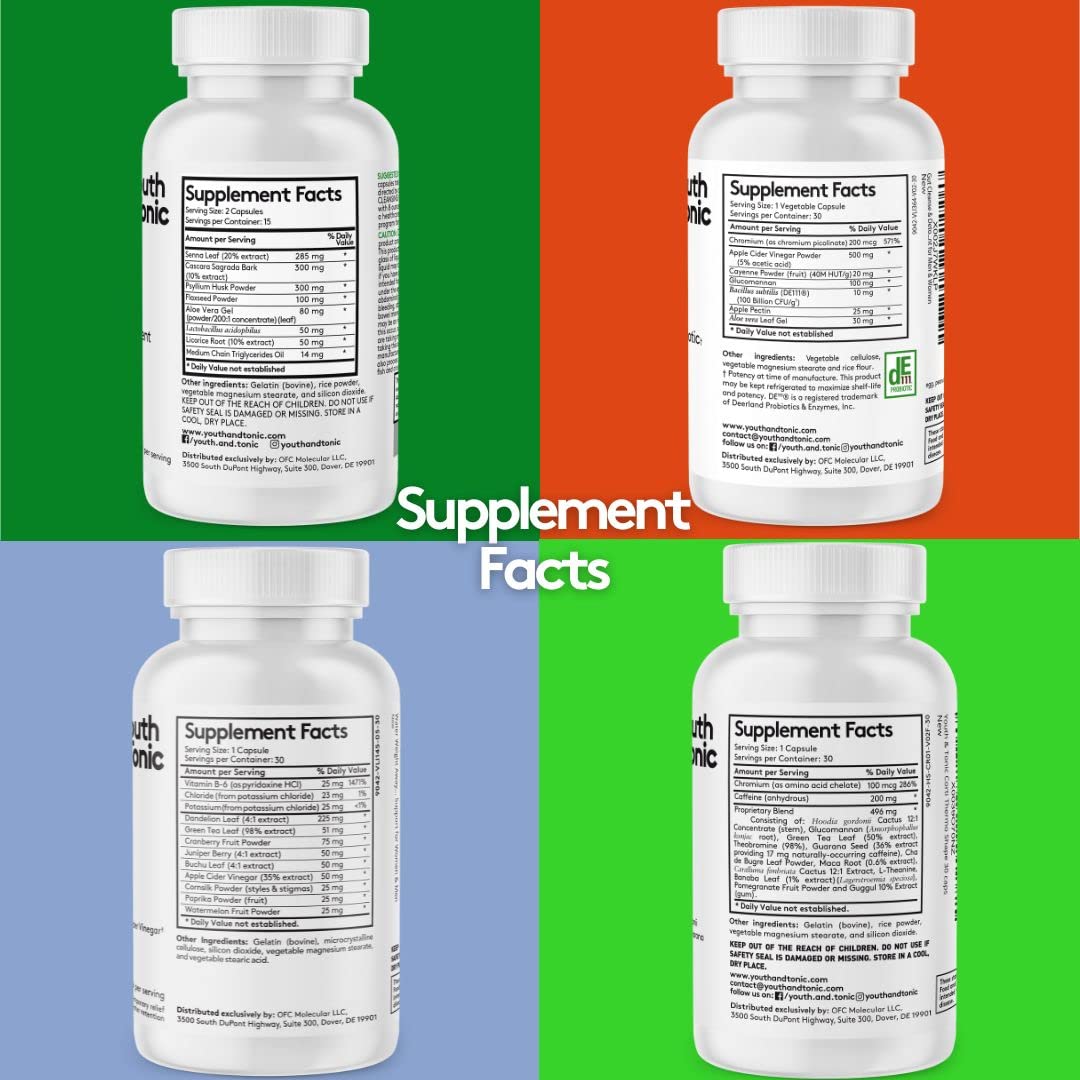 Youth & Tonic CortiThermo Shape Detox Cleanse Kick Off Weight Management - 120 Pills Youth & TonicBuy Supplements Australia