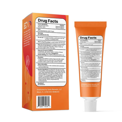Santo Remedio Pain Relief Cream with Lidocaine & Menthol, Fast-Absorbing Non-Greasy Topical for Joint & Muscle Pain, Joint Support with MSM & Glucosamine, by Dr. Juan Rivera Santo RemedioBuy Supplements Australia