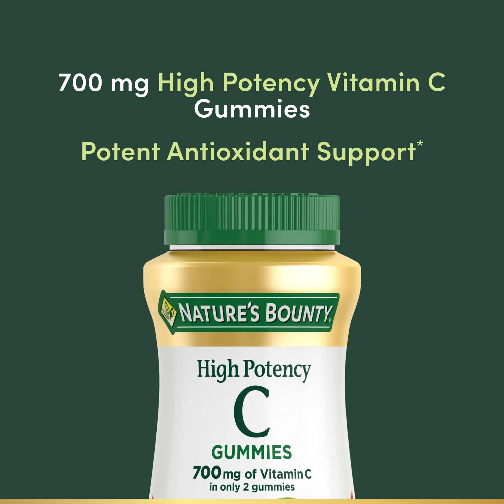 Nature’s Bounty Vitamin C Gummies 700mg, High Potency Vitamin C Chewable Gummies for Adults, Immune Support Supplement Nature's BountyBuy Supplements Australia