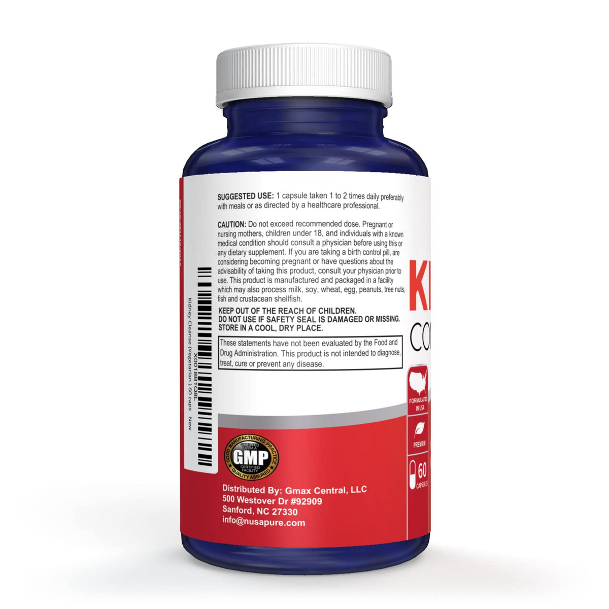 NusaPure Kidney Complex (Vegetarian) 60 caps NusaPureBuy Supplements Australia
