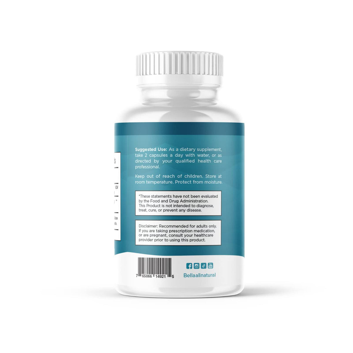 Bella All Natural Sea Moss Vitamins | Pure Sea Moss | Irish Sea Moss, 60 Capsules Bella All NaturalBuy Supplements Australia