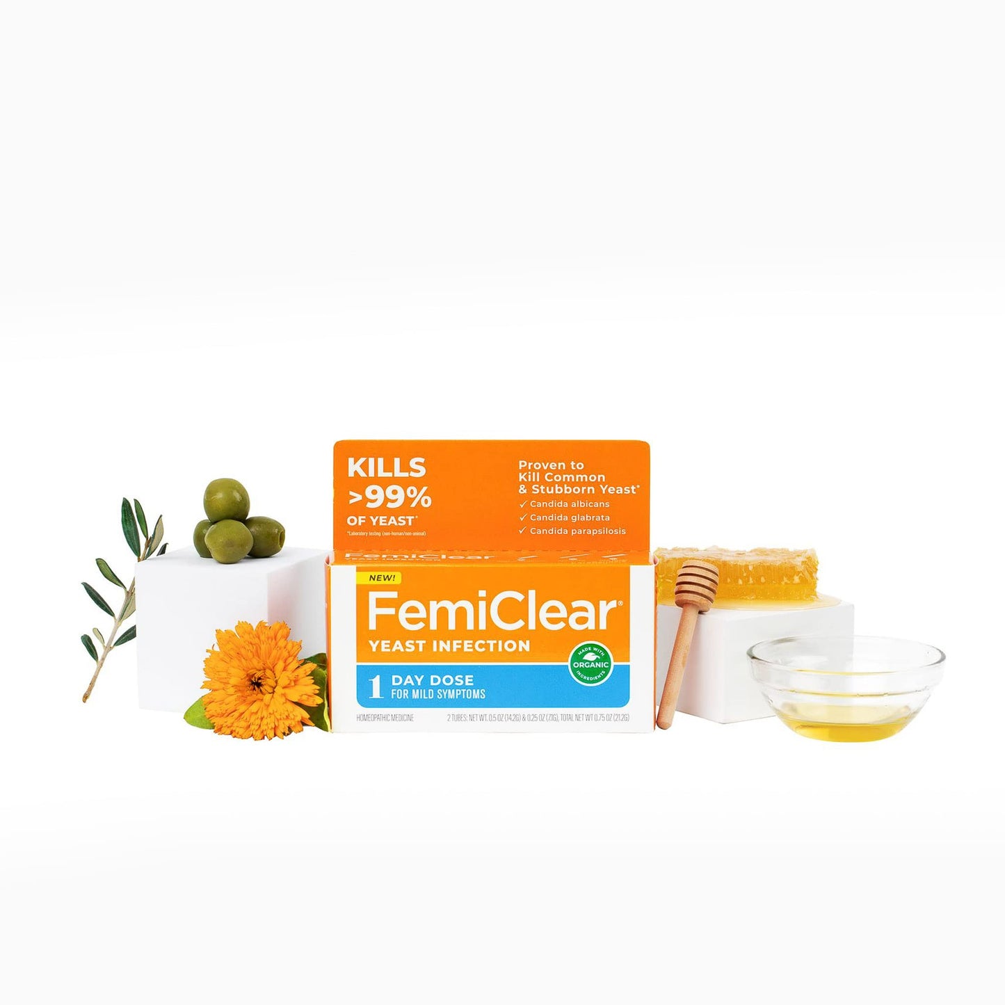 FemiClear 1-Day Dose Yeast Infection | Yeast Infection Relief | Homeopathic Solution FemiClearBuy Supplements Australia