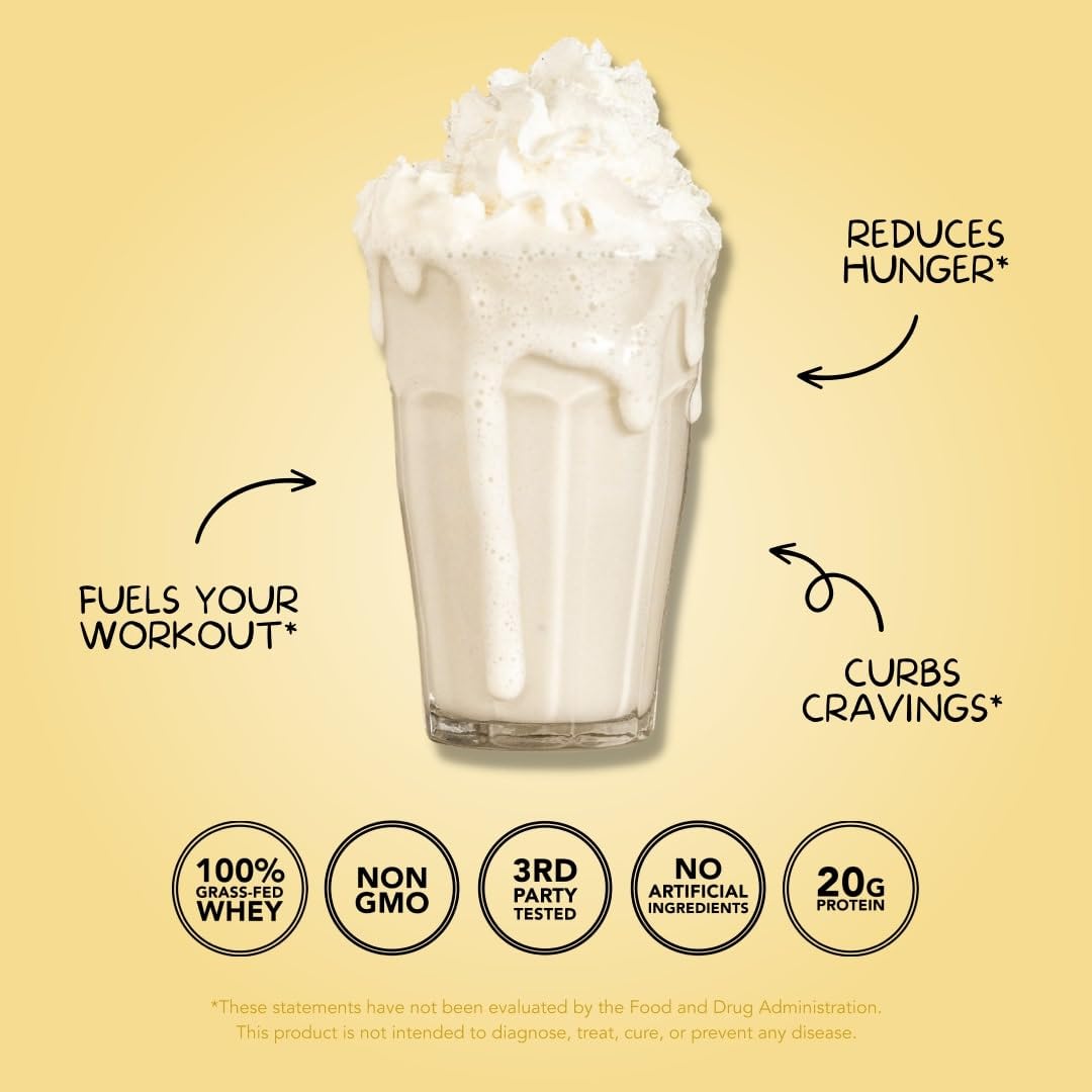 Clean Simple Eats Simply Vanilla Whey Protein Powder, Natural Sweetened and Cold-Proce Clean Simple EatsBuy Supplements Australia