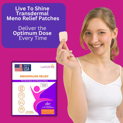 Menopause & Perimenopause Relief Patch for Women – Hot Flash, Mood & Symptom Support – Black Cohosh, Ashwagandha & More – 30 Topical Patches – USA Made by Live to Shine Live To ShineBuy Supplements Australia
