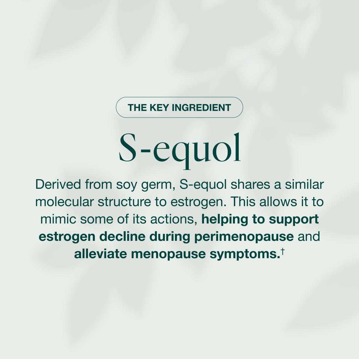 EQUELLE Multi-Symptom Perimenopause & Menopause Relief Relief from Hot Flashes, Muscle Aches & Supports More Sleep. Hormone-Free, Plant-Based S-Equol – 1 Month Supply (60 Tablets) EQUELLEBuy Supplements Australia