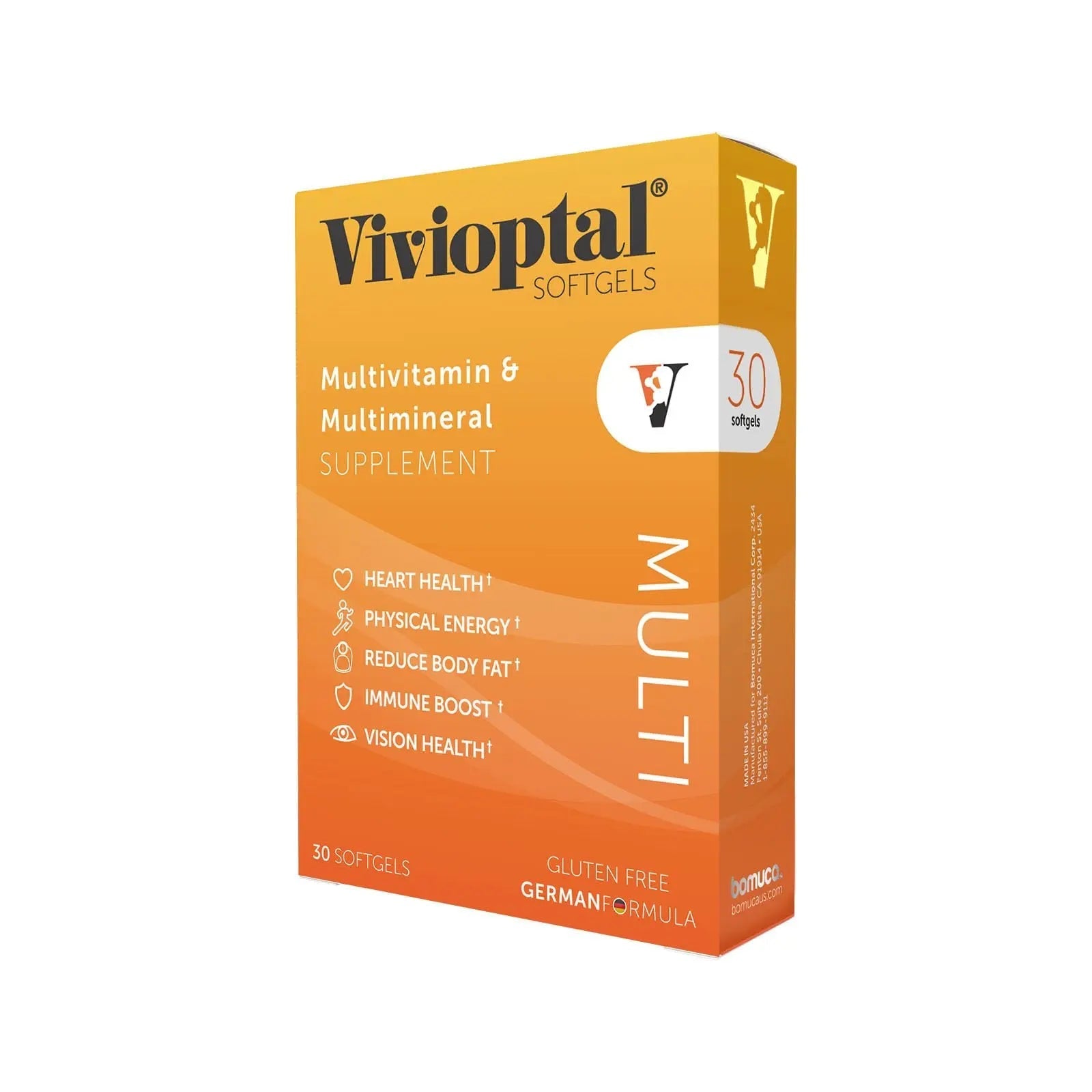 Vivioptal Multi, 30 Softgels, Multivitamin & Multimineral, Gluten Free, German Formula Vivioptal VitaminsBuy Supplements Australia