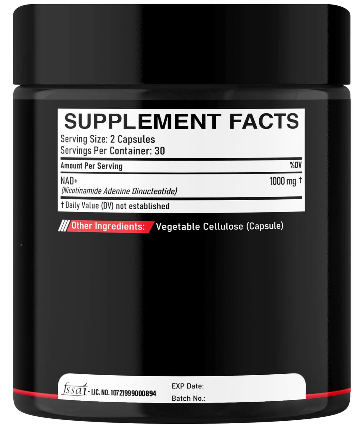 DEDICAD NAD Supplement 1000 mg - Pure NAD Supplement - Energy and DNA Repair, Aging Defense, Brain Function - 60 Capsules DEDICADBuy Supplements Australia