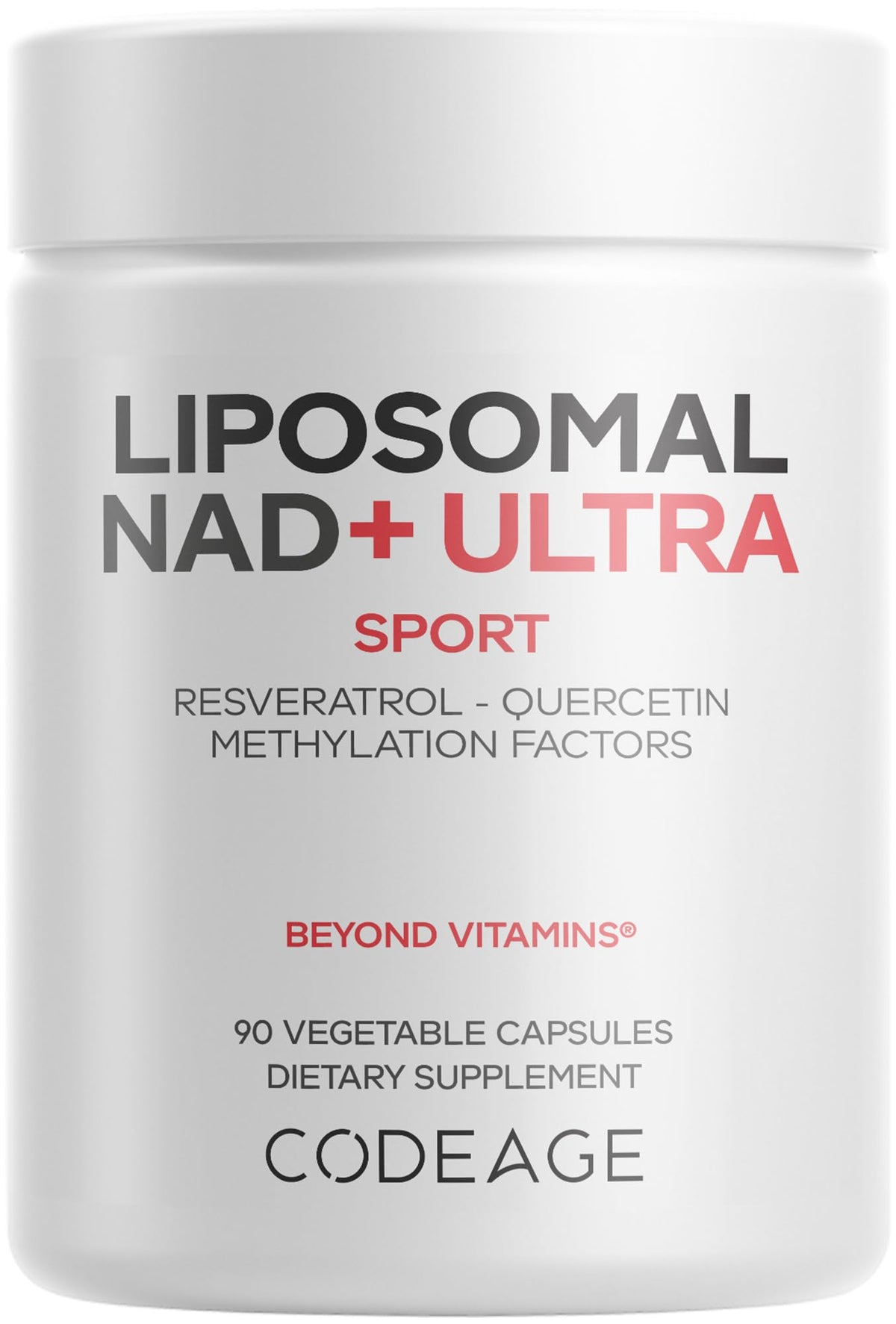 Codeage Liposomal NAD+ with Resveratrol & Vitamin B - NAD Plus Ultra for Energy & Healthy Aging Support - NAD Vitamin Supplement with Quercetin, Betaine, Riboflavin - Bioavailable - 90 Capsules CodeageBuy Supplements Australia