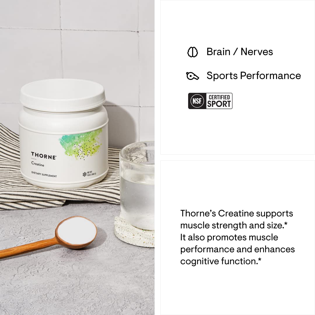 THORNE Creatine - Creatine Monohydrate, Amino Acid Powder - Support Muscles THORNEBuy Supplements Australia