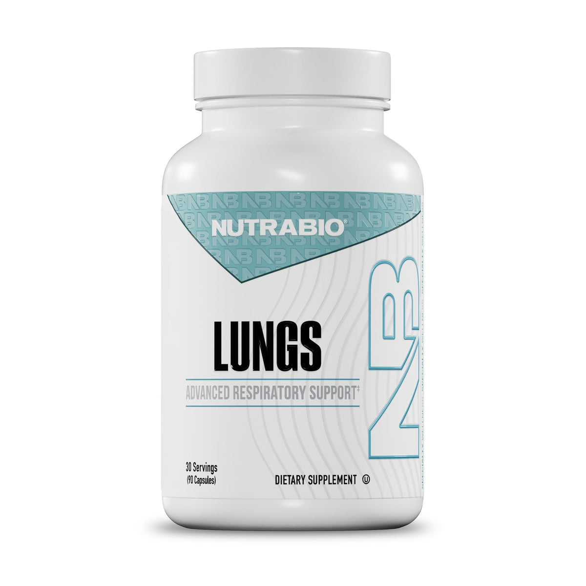 NutraBio Lungs Supplement - Blend of Immuno-LP20 and Natural Extracts to Help Support Respiratory & Immune Health - 90 Capsules NutraBioBuy Supplements Australia