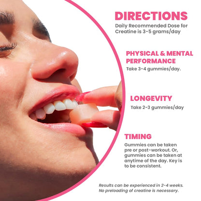 MX Wellness Creatine Monohydrate Gummies for Men & Women – Real Fruit Gummy Supplement for Muscle Growth, Recovery, Longevity, Cognitive Health & Memory – 90 Chews (90 Gummies, Watermelon) MX WellnessBuy Supplements Australia