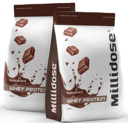 Millidose Chocolate Whey Protein Powder - 1kg of High-Protein Blend with 36g per Serving GenericBuy Supplements Australia